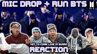 OUR FIRST BTS LIVE  BTS Yet To Come MIC Drop  Run BTS [upl. by Mauri479]