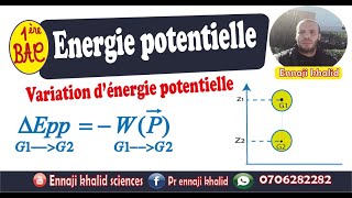 Variation de lénergie potentielle [upl. by Hsinam97]