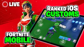 🔴 Fortnite MOBILE Live Stream  iOS Customs are Back 😏 Waiting for Season 5 on GeForce Now [upl. by Anilrats]