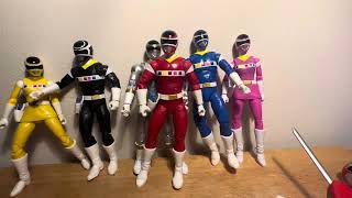 POWER RANGERS IN SPACE LIGHTING COLLECTION SLIVER FIGURE REVIEW [upl. by Amadas760]