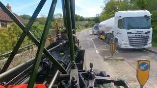 Aveling steam tractor on route to castle coombe steam rally 2024 [upl. by Rednirah632]