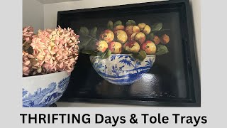 Thrifting Days amp Tole Trays [upl. by Jarita]