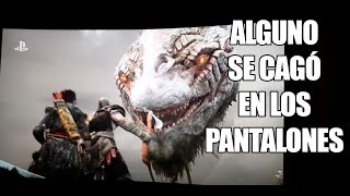 God of War  La gran reacción del público al tráiler del E3 2017 Flipan con Jörmundgander [upl. by Debbee]