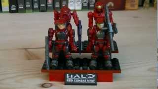 Halo Mega Bloks 96961 Red Team Combat Unit Review [upl. by Acinna]