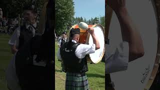 Inverurie pipeband playing Mairis Wedding at 2023 Oldmeldrum highlandgames in Scotland shorts [upl. by Clarice]