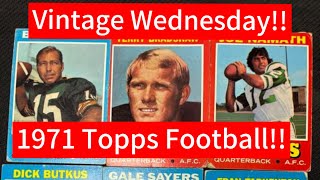 1971 Topps Football auction preview All HOFer’s and near HOFer’s Bradshaw Sayers Namath Butkus [upl. by Poock830]