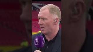 Scholes Liverpool can go past Arsenal and challenge man city arsenalmanchesterunited liverpool [upl. by Ymot]