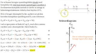 Tilnærmet og eksakt spændingsfald 22 [upl. by Bohi555]