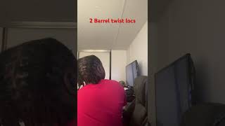 2 Barrel twist locs style foryou ytshorts dreadlocks locs locstyles locsjourney locstylist [upl. by Nagey202]