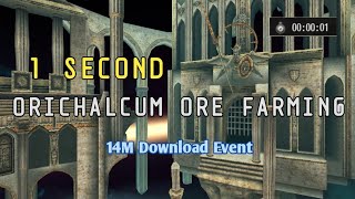 Toram Online  1 Second Orichalcum Ore amp Mana Farm at 14 M Download Event  Easy amp Fast [upl. by Austine]