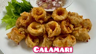 CALAMARI SQUID RECIPE  CHEF RV CALAMARI RECIPE [upl. by Durwood983]