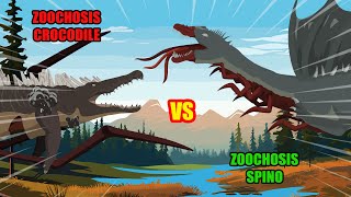 Zoochosis Crocodile vs Zoochosis Spino  Monster Animation [upl. by Macdougall689]