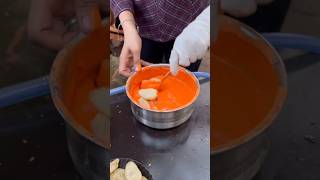 ⚡⚡ Fried Momos Making Process⚡⚡ shorts telugufoodie esangathulu streetfood foodie omelette [upl. by Neellok]