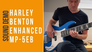 Harley Benton Enhanced MP5EB Bass  Sound Demo no talking [upl. by Nylteak]