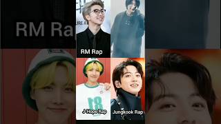 Rm rap vs Suga rap vs jhope rap vs Jungkook rapbtsrmsugajhopejkkpop [upl. by Berneta333]