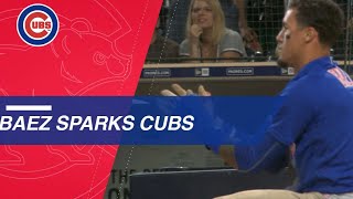 Javy Baez circles the bases to lead Cubs win [upl. by Giovanna]