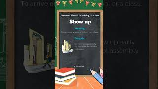 Learn Phrasal Verb 4 SHOW UP Meaning with Pictures and Sentence Examples phrasalverbs vocabulary [upl. by Ycnaffit]