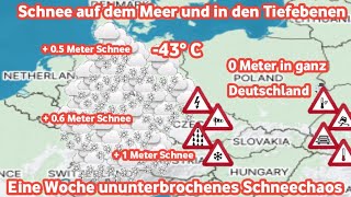 Letzte Warnung für alle Der Schneesturm kommt Schnee wird alle Regionen Deutschlands erobern☃️❄️ [upl. by Waal251]