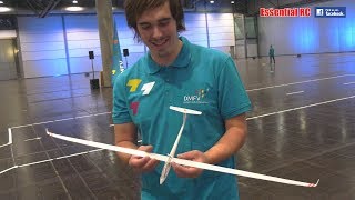 AMAZING Micro XXS Eta INDOOR POWERED GLIDER Daniel Hör Picasso of Depron [upl. by Royo]