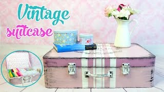 MAKE YOUR OWN VINTAGE SUITCASE WITH CARTON BOXES  Isa ❤️ [upl. by Liederman329]