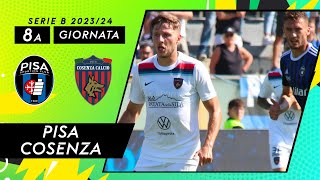 PISA  COSENZA 12  8a Giornata Serie B 202324 95 Masucci6 Idriz Voca 98 Mazzocchi [upl. by Lanti330]