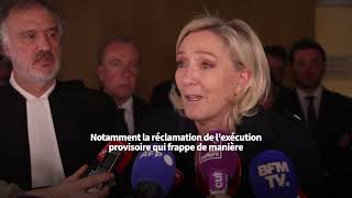 «Le parquet est extrêmement outrancier» Marine Le Pen réagit à la peine dinéligibilité requise [upl. by Sesylu220]