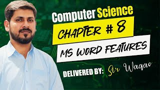 class 11 computer  MS word features  chapter 8  Word processing [upl. by Stockmon]