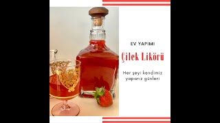 Ev Yapımı Çilek Likörü quotNalewkaquot [upl. by Limhaj]