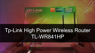 TPLink high power wireless router TLWR841HP [upl. by Brookner]