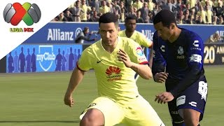 PES16  America vs Puebla  Clausura 2016  LIGA MX  J1 [upl. by Ahsitruc]