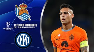 Real Sociedad vs Inter Extended Highlights  UCL Group Stage MD 1  CBS Sports Golazo [upl. by Englebert861]