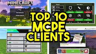 Top 10 Clients For Minecraft Bedrock 120 FPS BOOST [upl. by Atlee]