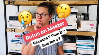 LE REFUS EN MASTER de Psychologie [upl. by Ayikahs]