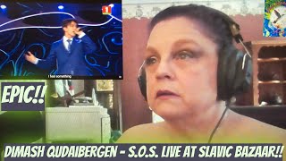 Dimash Qudaibergen  SOS LIVE at the Slavic Bazaar Reaction Ive been Dimashed [upl. by Kamin]