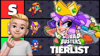 TierList des meilleurs perso Squad Busters [upl. by Dnomyaw]