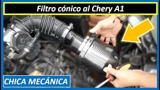 ▶️ Como instalar un filtro cónico al Chery Arauca o Chery A1 [upl. by Neuberger]