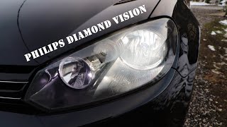 Philips Diamond Vision H7  View and road test mk6 [upl. by Cirtap739]