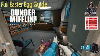 DUNDER MIFFLIN Easter Egg Full Guide custom zombies [upl. by Mick]