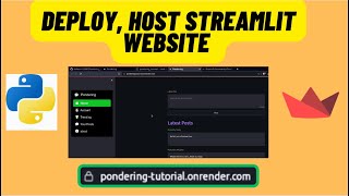 Deploy and Host Your Streamlit Websites for Free with Render and Streamlit Cloud [upl. by Hannasus471]