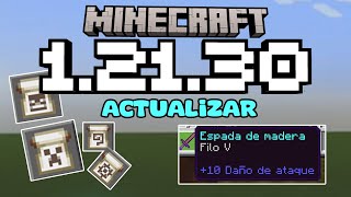 GRAN ACTUALIZACION 12130 OFICIAL MINECRAFT BEDROCK MCPE 12130 oficial [upl. by Hamnet90]