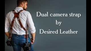 Dual camera straps by Desired Leather [upl. by Nyladnohr107]