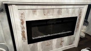 I added marble tile  fireplace loweshomeimprovement lowestile [upl. by Ycniuqed764]