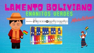 quotLamento Boliviano  Metalófono Tutorial Partitura con Notas [upl. by Ursulette461]