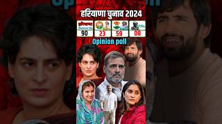 Haryana Vidhansabha Election 2024  Vinesh Phogat Bajrang puniya Rahul Gandhi opinionpoll2024 [upl. by Erland]