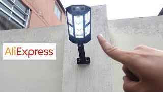 LAMPARA SOLAR LED de AliExpress 695  UnBoxing [upl. by Llehsad969]