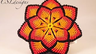 Macrame mandala flower [upl. by Hulbard]