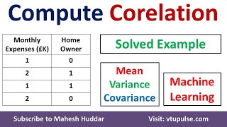 How to find the coefficient of correlation  Correlation between two variables by Mahesh Huddar [upl. by Schinica]