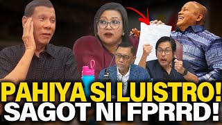 HETO NAKAKA BULAGA BUTATA SI LUISTRO SA BANAT NI FPRRD TAMBA MARBIL AT LIZA AMKINIG KAYO [upl. by Llednik]