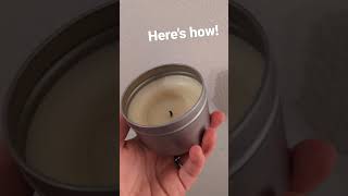 Fix a Tunneled Candle FAST Easy trick anyone can do candlemaking beeswaxcandles candles [upl. by Carbone247]