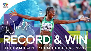 WORLD RECORD 1212 🇳🇬  Amusan wins 100m hurdles  World Athletics Championships Oregon 22 [upl. by Yecrad]